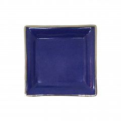 Vuotatasche piccolo in porcellana di Limoges Blu Reale elegante e personalizzabile